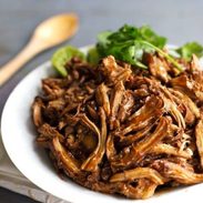 Honey Glazed Crockpot Chicken Adobo - simple pantry ingredients, hardly any hands-on time, 200 calories. | https://burn-belly.today
