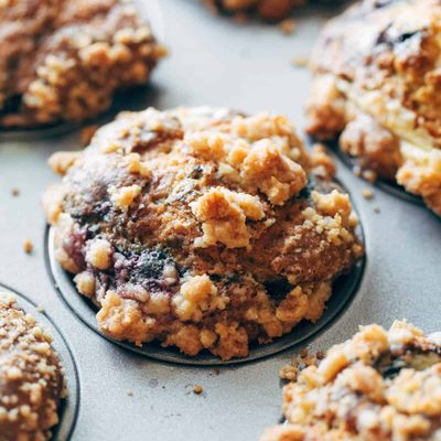 A picture of Triple Berry Cheesecake Muffins
