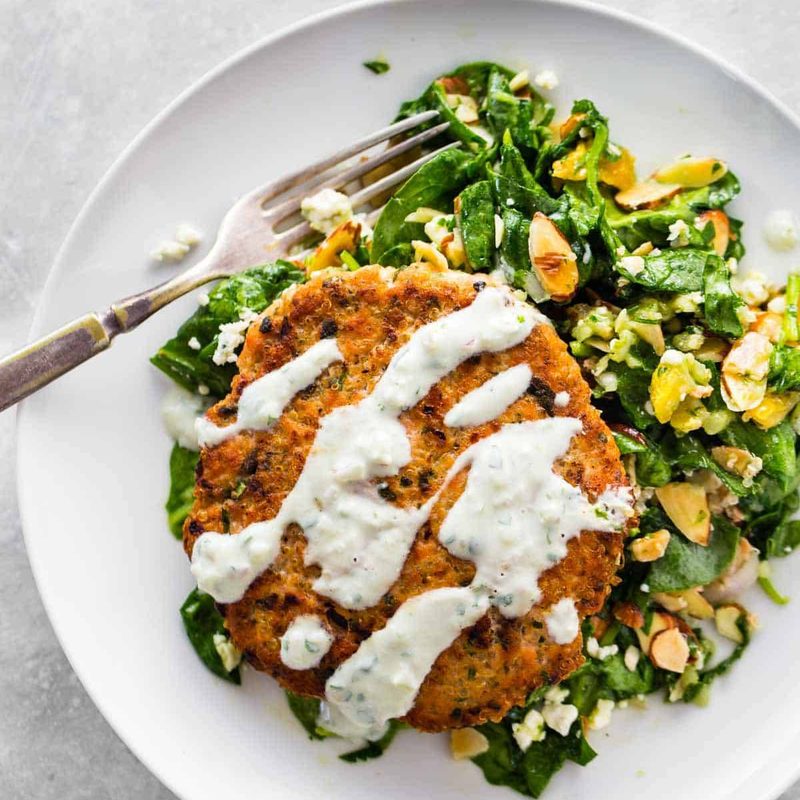 A picture of Lemon Herb Salmon Burgers
